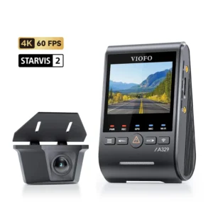 Viofo A329SW 2 Kameralı Ön+Arka Su Geçirmez 4K 60FPS+2K Sony STARVIS 2 Sensör GPS'li Araç Kamerası