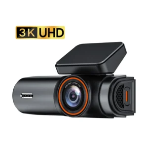 Juo C10 Pro 3K UHD HDR WiFi Ekranlı Araç Kamerası 170° Geniş Açı Gece Görüş G-Sensörlü Araç içi Kamera