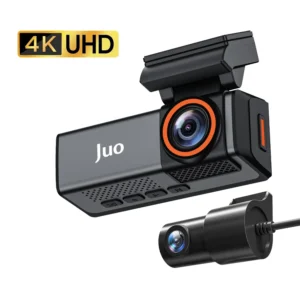Juo C20 4K UHD Ön + FHD Arka 2 Kameralı WiFi GPS HDR Araç Kamerası Ekranlı 170° Geniş Açı Gece Görüş Araç içi Kamera